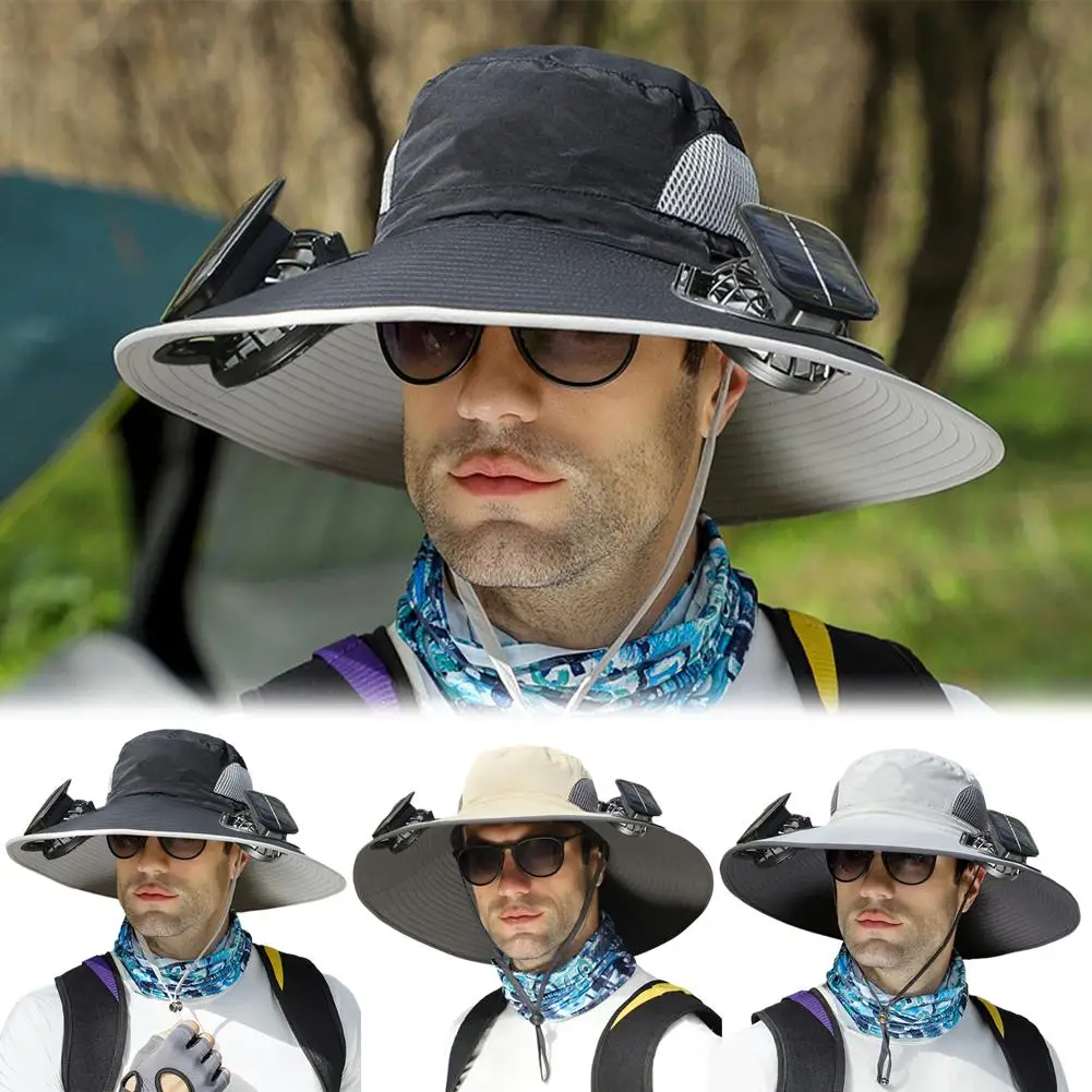

1pcs Men's Sunshade Large Eaves Sun Hat Riding Hiking Outdoor Hat Fishing fisherman's Cap Hats Fashion Sun Sun X2Z1