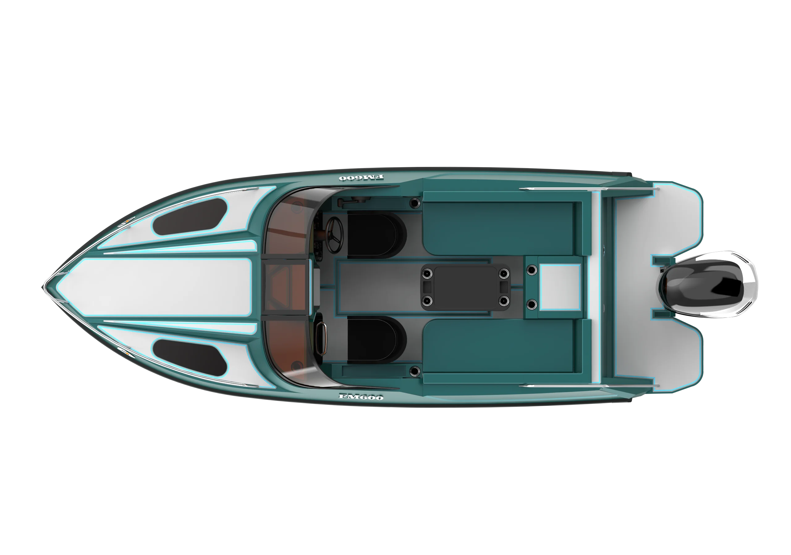 FM600B Furreo Center Console Welded Aluminum Sport Fishing Speed Lighter Than Fiberglass Models for Luxury Yachts at Low Prices