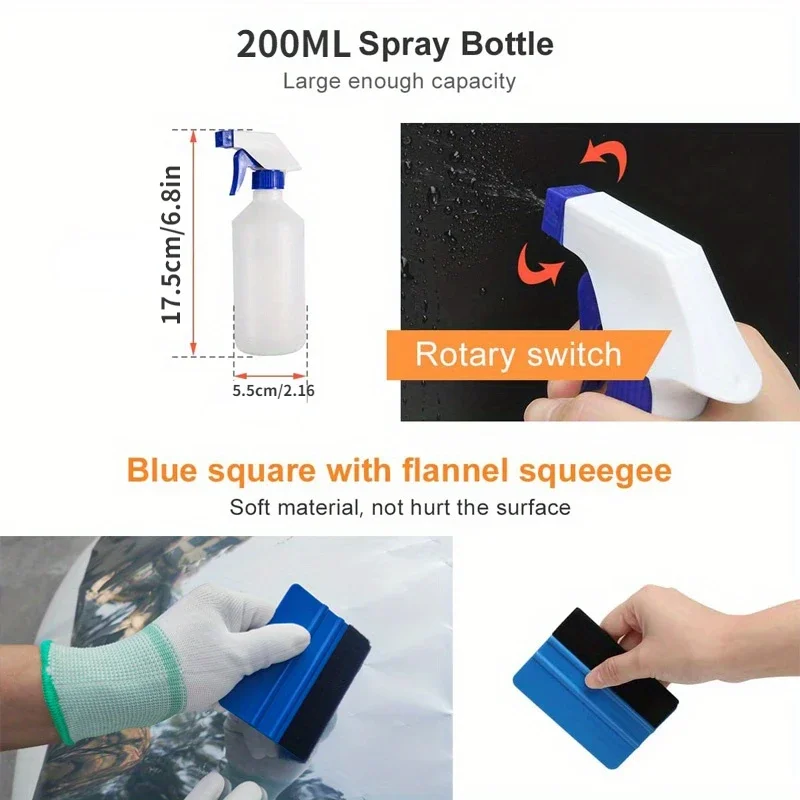 Window color scraper, easy to install, film assistant suitable for a variety of models, professional car beauty 6