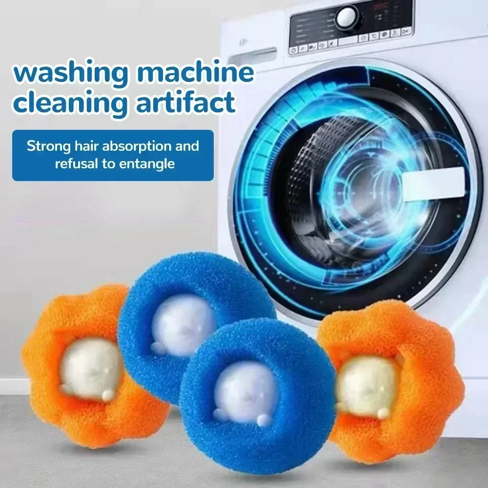 Laundry Balls Pet Hair Collector for Washing Machine Reusable Laundry Lint Catcher Removes Lint From Clothes Pet Cat Accessories 2