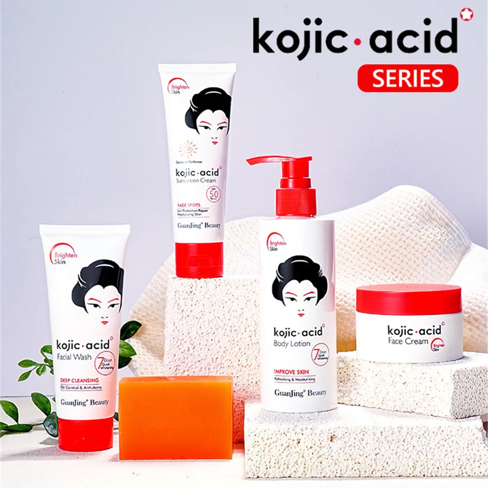 Disaar New Arrival Kojic Acid Series Skin Care Product, Facial Wash, Face Cream, Sunscreen, Handmade Soap, Body Lotion, Toner