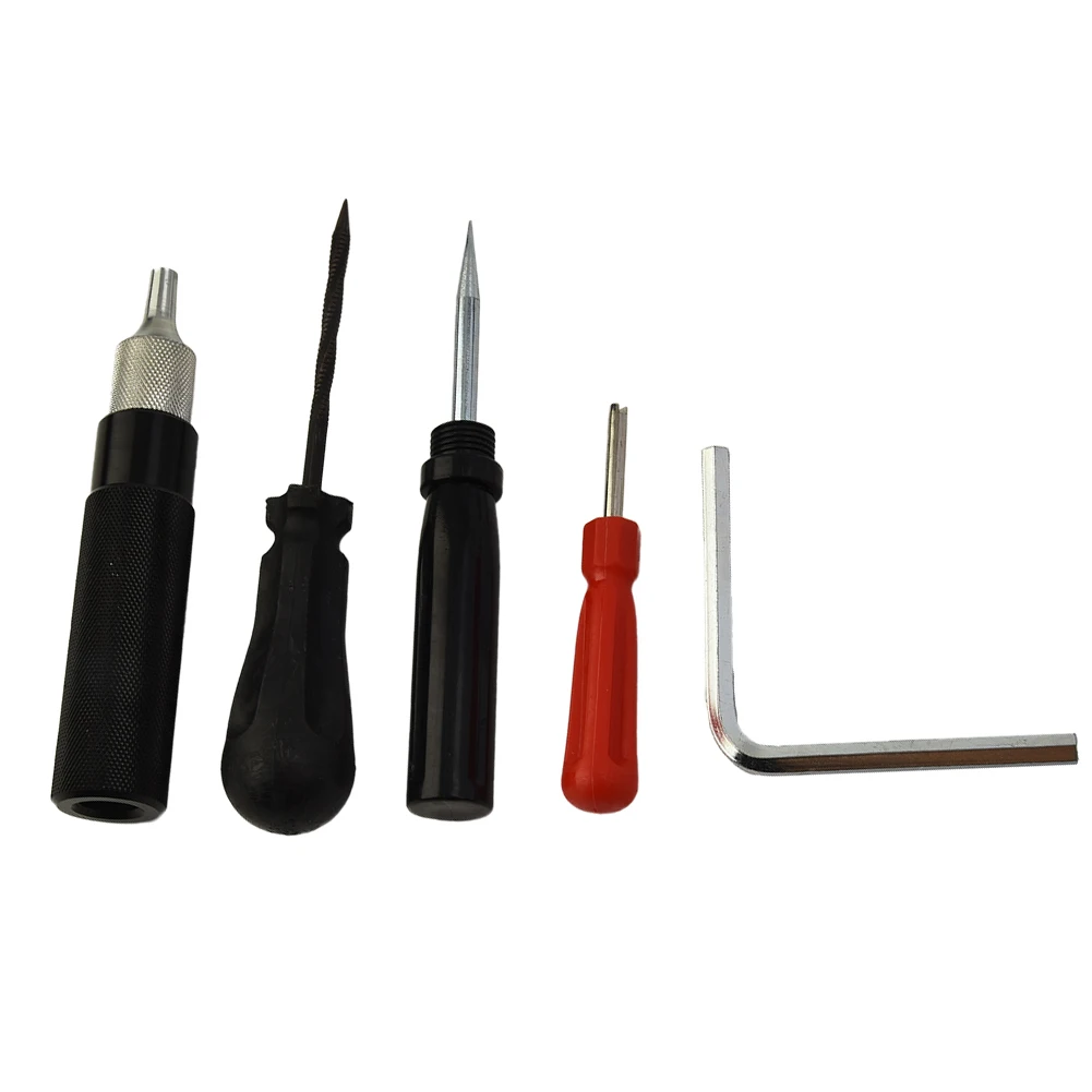 Car Tire Repair Kit Puncture Plug Tools Car Motorcycle Vacuum Tyre Tire Repair Tools Puncture Mushroom Plug Probe Nozzle