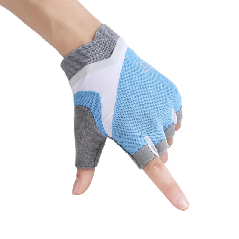 Women Professional Gym Gloves Weight Lifting Crossfit Workout Fitness Gloves Breathable Bodybuilding Half Finger Hand Protector 6