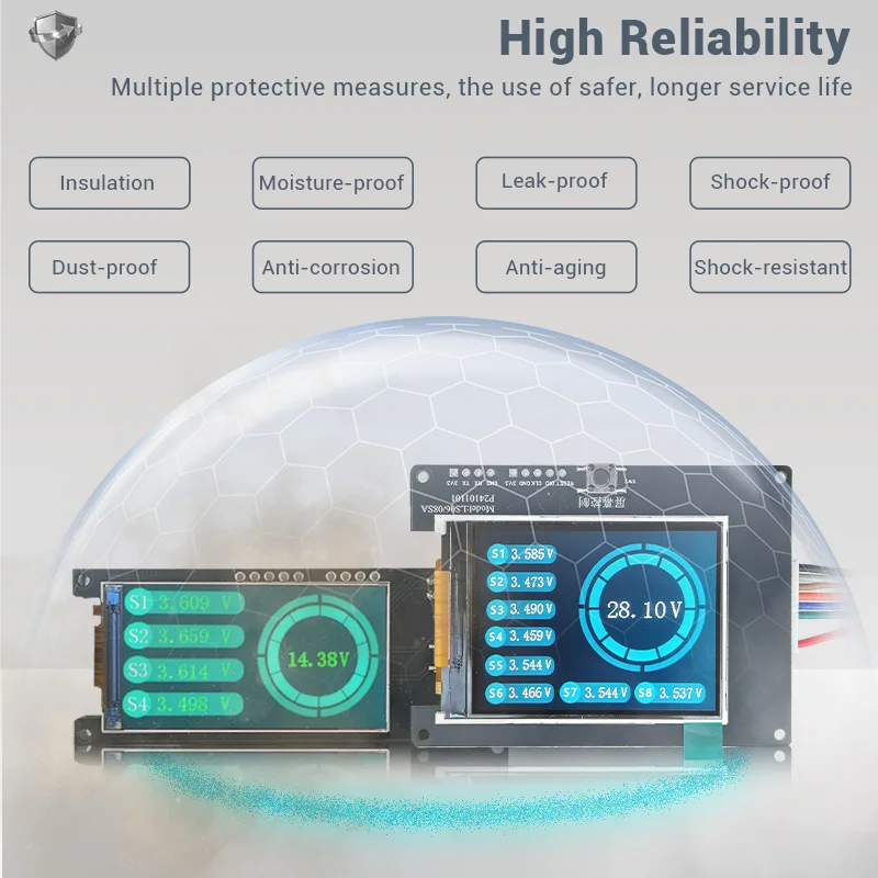 4S 6S 8S Battery volatge tester 12V 24V Lithium/Lifepo4 battery voltage checker