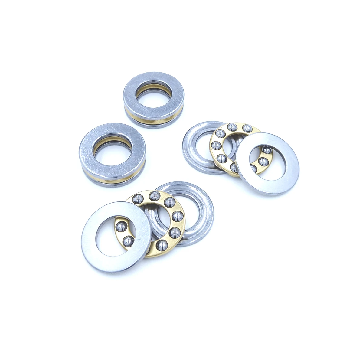 1Pc F5-12M 5 x 12 x 4 mm Axial Ball Thrust Bearing 3-Parts 3-in-1 Plane