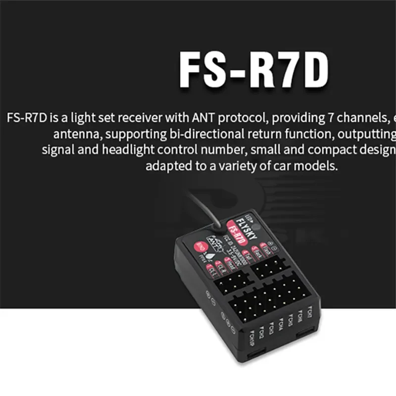 FLYSKY R7D 7-channel Light Set Receiver Applicable G7P 2.4G Wireless Remote Control For RC Car 1