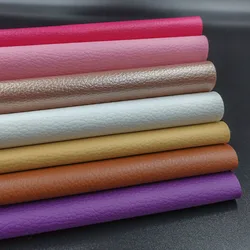 Textured Vegan Leather Litchi Embossed PU Material for Crafting & Upholstery Projects (Pink Series)