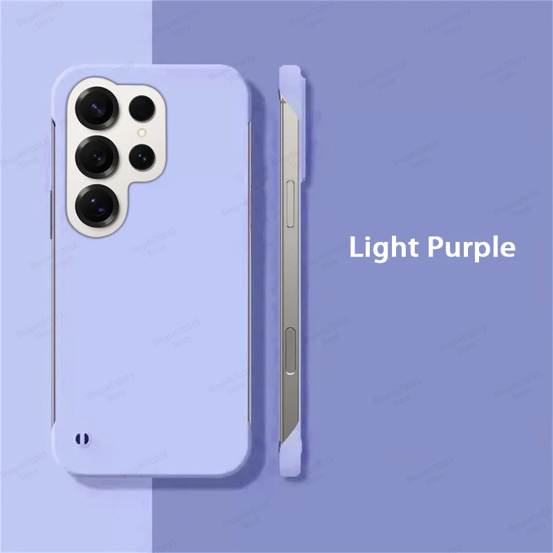 Elegant Frameless Hard PC Shockproof Phone Case - Luxury Protection Accessory