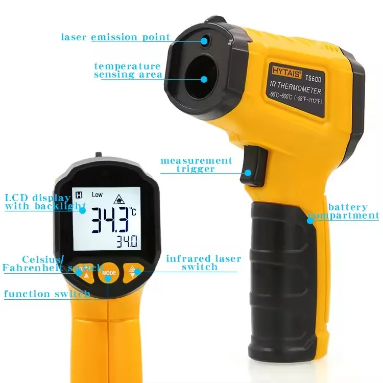 Infrared Thermometer Laser Gun Non Contact Temperature Meter