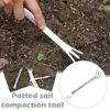 Stainless Steel Root Rake 3-Prong Loosen Soil Bonsai Tool Garden Turning With Handle Ergonomic Tree Tools Soil Bonsai U1I9 4