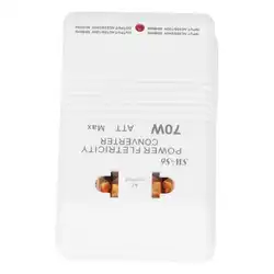 Convertisseur de tension d'alimentation 70W, 220V à 110V, adaptateur de transformateur à double canal pour voyage, US 110V/220V 
