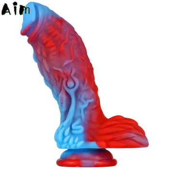 Dragon Monster Dildo Huge Penis with Suction Cup Big Dick Animal Anal Dildo Vagina Massager Masturbator For Men Women Sex Toys 5