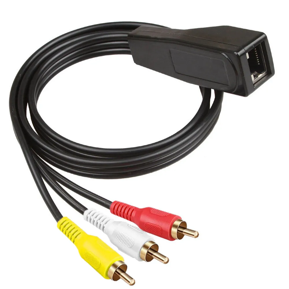 Rj45 Femmina A 3Rca Maschio Rj45 Femmina A 3 Lotus Maschio Con Prolunga E Prolunga Del Cavo Di Rete Per 305M Di Cavo Audio E Video