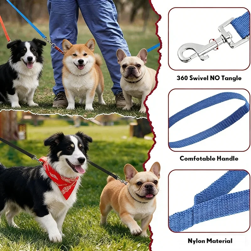 Enhanced Dog Training Lead - Durable Outdoor Traction Rope for Walking, Recall, and Running