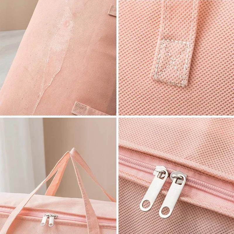 Bedroom Quilt Storage Bag Non-woven Large Capacity Quilt Organizer Storage Sundries Clothes Organizer Moving Luggage Packing Bag 6