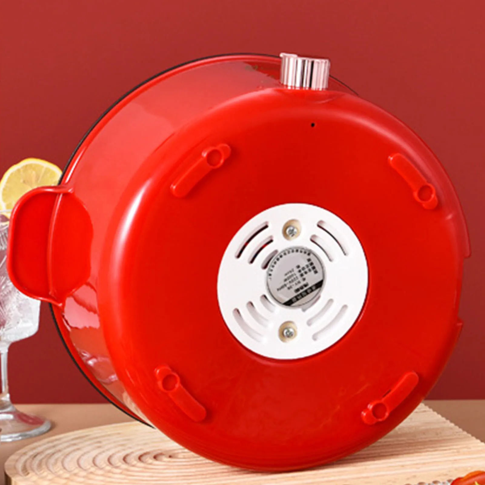 Electric Pot 2.3L 400‑800W 3 Gear Knob Control Non Stick Electric Hot Pot Electric Cooker 6