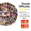Dogs Wooden Puzzle, Unique Shaped Pieces Wooden Jigsaw Puzzles for Adults, Ghristmas Gift Family Game Home Decor 3