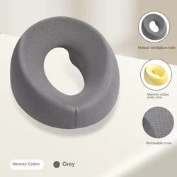 Ergonomic Memory Foam Breathable Head Support and Body Massage Pillow (Gray)