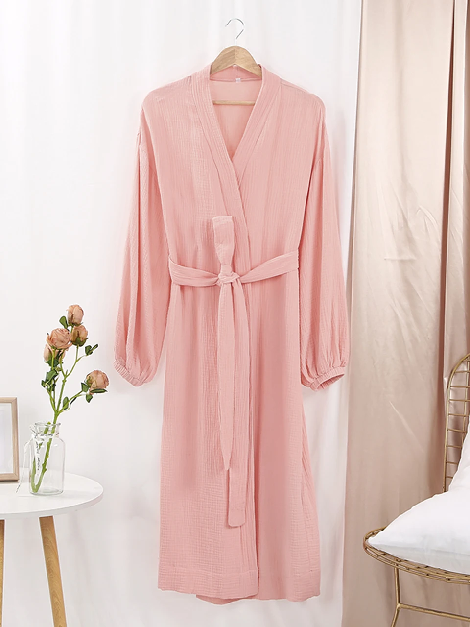 Women Sleepwear Cotton Bathrobe
