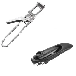 Multi-Function Tin, Can, and Jar Opener with Built-In Bottle Opener for Innovative Kitchen Use (Jar and Black)