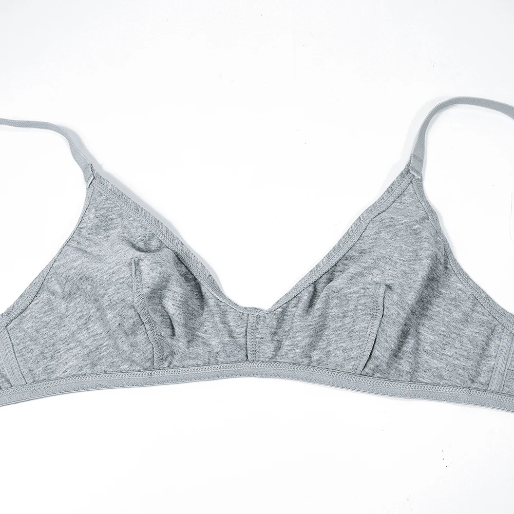 Ultra Thin Wire-Free Bra - Breathable Comfortable Underwear 2PCS Grey Beige Black