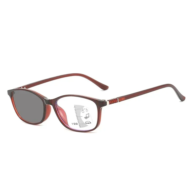 Progressive Multifocal Photochromic Reading Glasses for Middle-aged Anti Blue Light Reading Glasses Men Women Far Sight Glasses 4