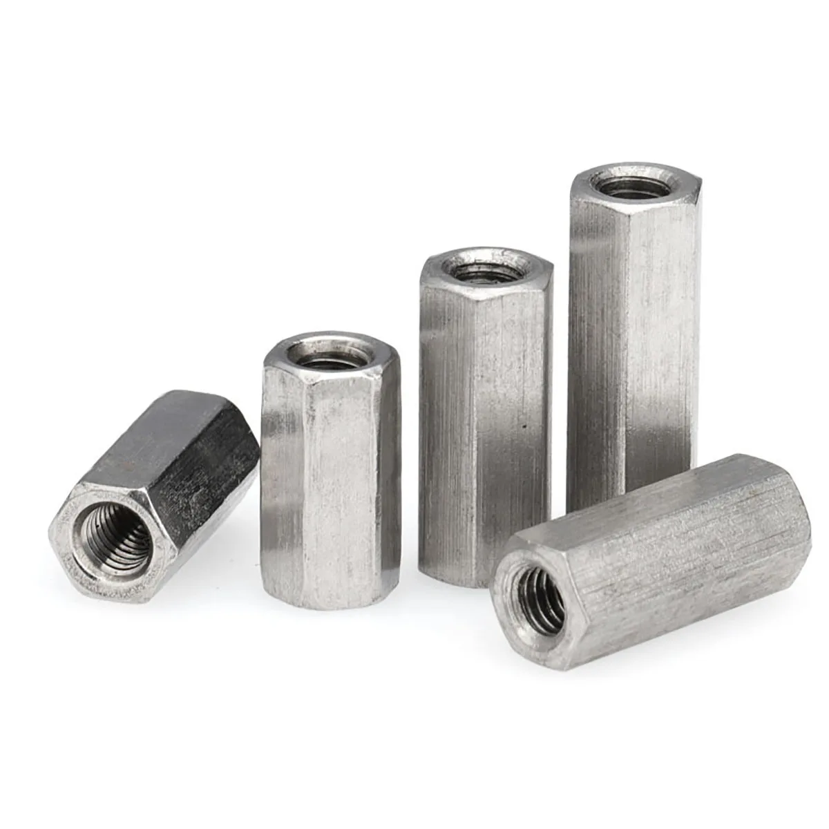 Barre Filettate Acciaio Inox Barre Filettate In Acciaio Inox 304 - Diametri Da M6 A M20, Lunghezza 250 Mm, Filettatura Fine Stendino Pieghevole - Foto 2