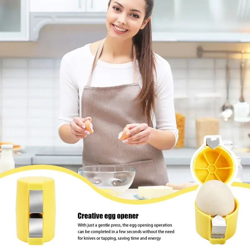 Egg Opener Creative Shell Cutter for Kitchen Breakfast Removing Shell eggshell separator egg cracker tool