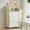Nordic Minimalist Kitchen Cabinets Small Apartment Storage Cabinet Home Multi-layer Microwave Oven Kitchenware Kitchen Cabinet 2