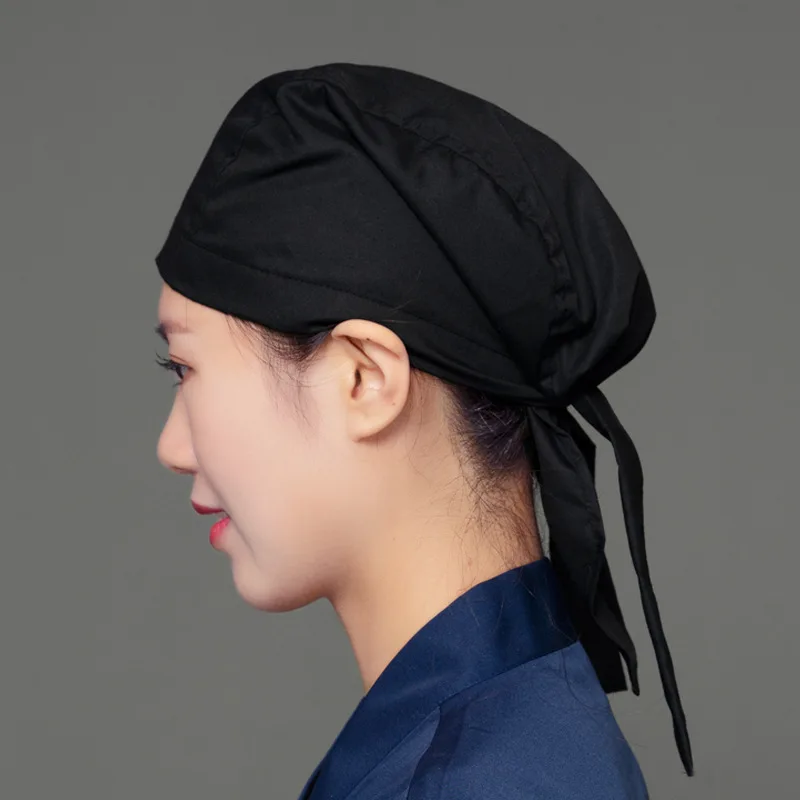 Cappello Da Cuoco 2 Pezzi Regolabile – Turbante Da Cucina Unisex In Poliestere Traspirante Per Hotel E Ristoranti