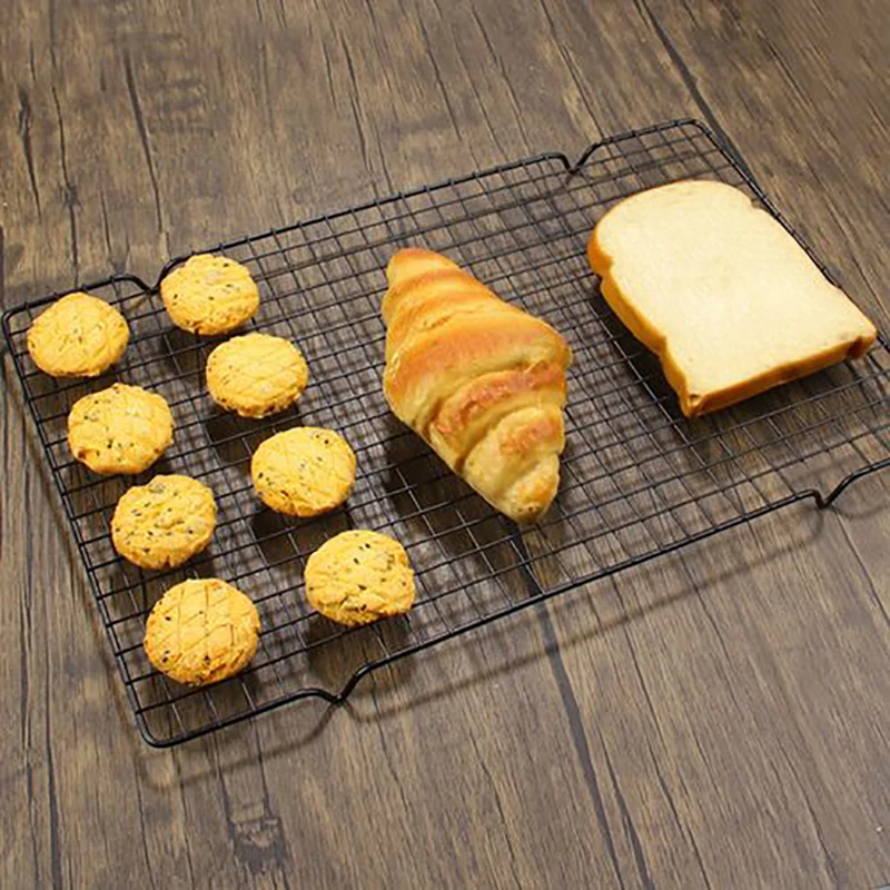 Nonstick Metal Cake Cooling Grid Rack Net Cookies Biscuits Bread