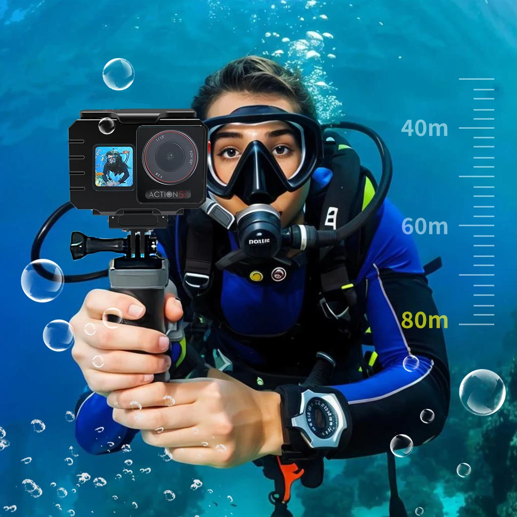 Étui de Plongée pour GoPro HERO 12/11/10/9/8/7/6/5 - Coque de Protection