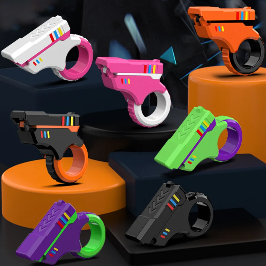 Fidget Slider Push Fidget Toy Anxiety Stress Relief Toys Children Desk Toys Mini Cute Magnetic Decompression Toy Fingertip
