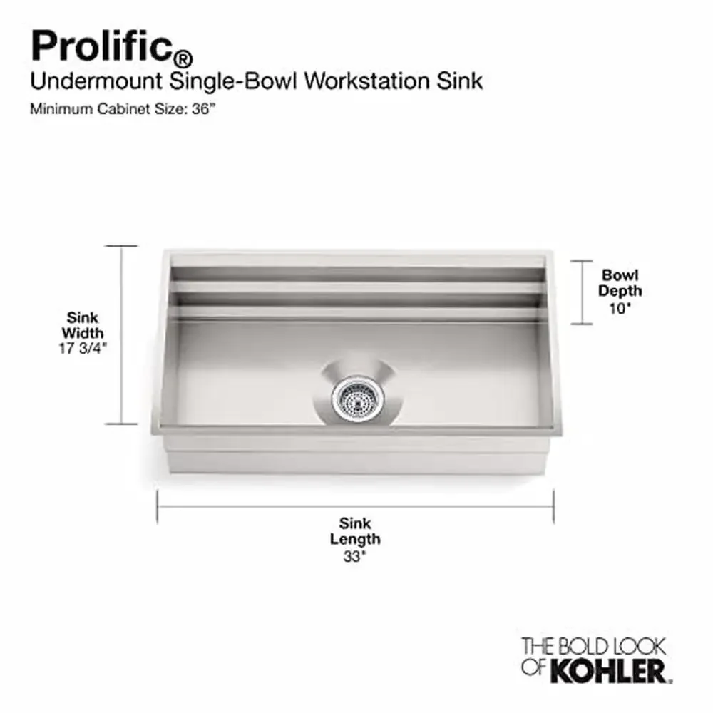 Large Single Sink 3/4HP Garbage Disposal with Bamboo Cutting Board & Grated Racks Powerful 3/4 HP Motor Grind Chamber 26 oz