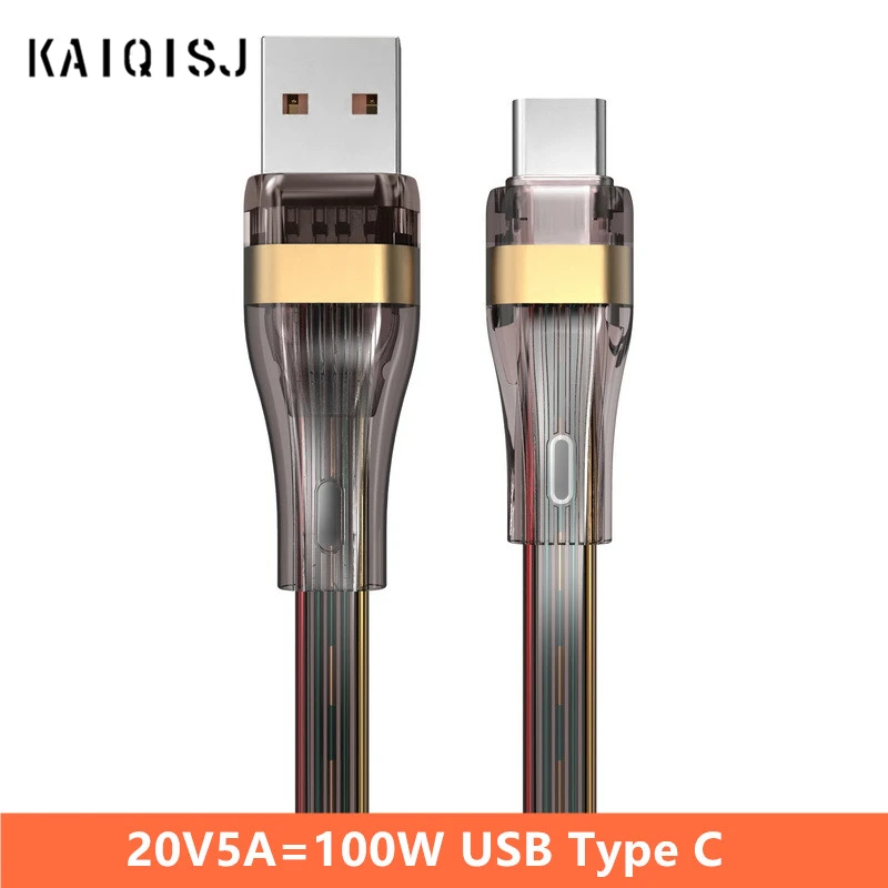 Кабель KAIQISJ USB Type C для быстрой зарядки, зарядный Шнур для iPhone 15 14 13 12 11 Huawei P40 P30 Realme Oppo Oneplus, 1 м 2 м