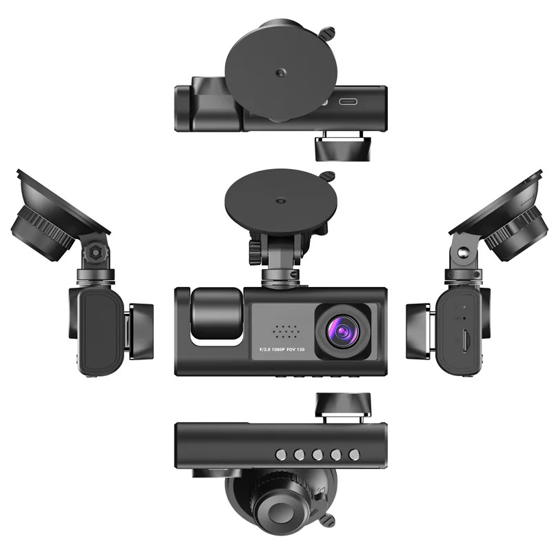 3 ī޶  ڵ DVR 3 ä ķ HD 1080P ڽ,   ڽ 24 ð  ͸, ڽ