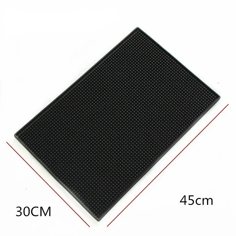 Tappetino Bar-mat In Gomma Nero Cm 45x30