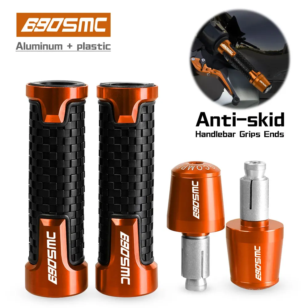 

FOR 690SMC 2008 2009 2010 2011 2012 2013 2014 690 SMC CNC Hndlebar Grips Ends Weight handle bar grip end Anti Vibration Silder