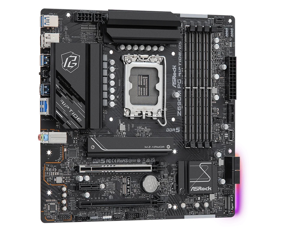 ASRock Z690M PG RIPTIDE/D5 Motherboard LGA1700 Intel Z690 DDR5