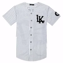  New 07 baseball uniform T-shirt fashion hip hop baseball T shirt jersey men's clothing women's clothes tyga final king costume 