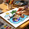 COMFY VEGGIE Bold-easy Patterns Coloring Book for Adults Cute Drawing Book Perfect Gift for Party and Birthday 6
