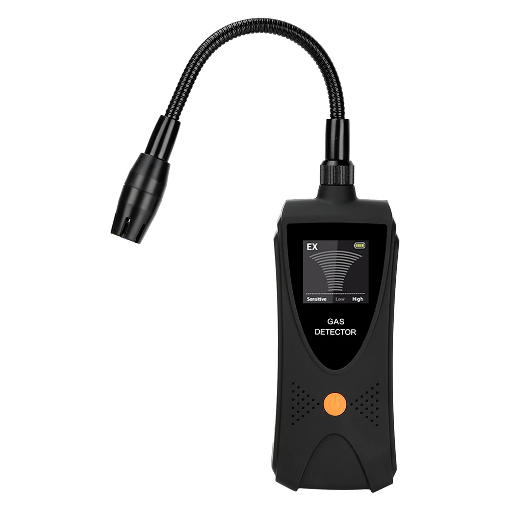 LCD Combustible Gas Detector Color Natural Gas Leak Detector Methane LPG Leak Detection Analyzers Tool With Audible Visual Alarm