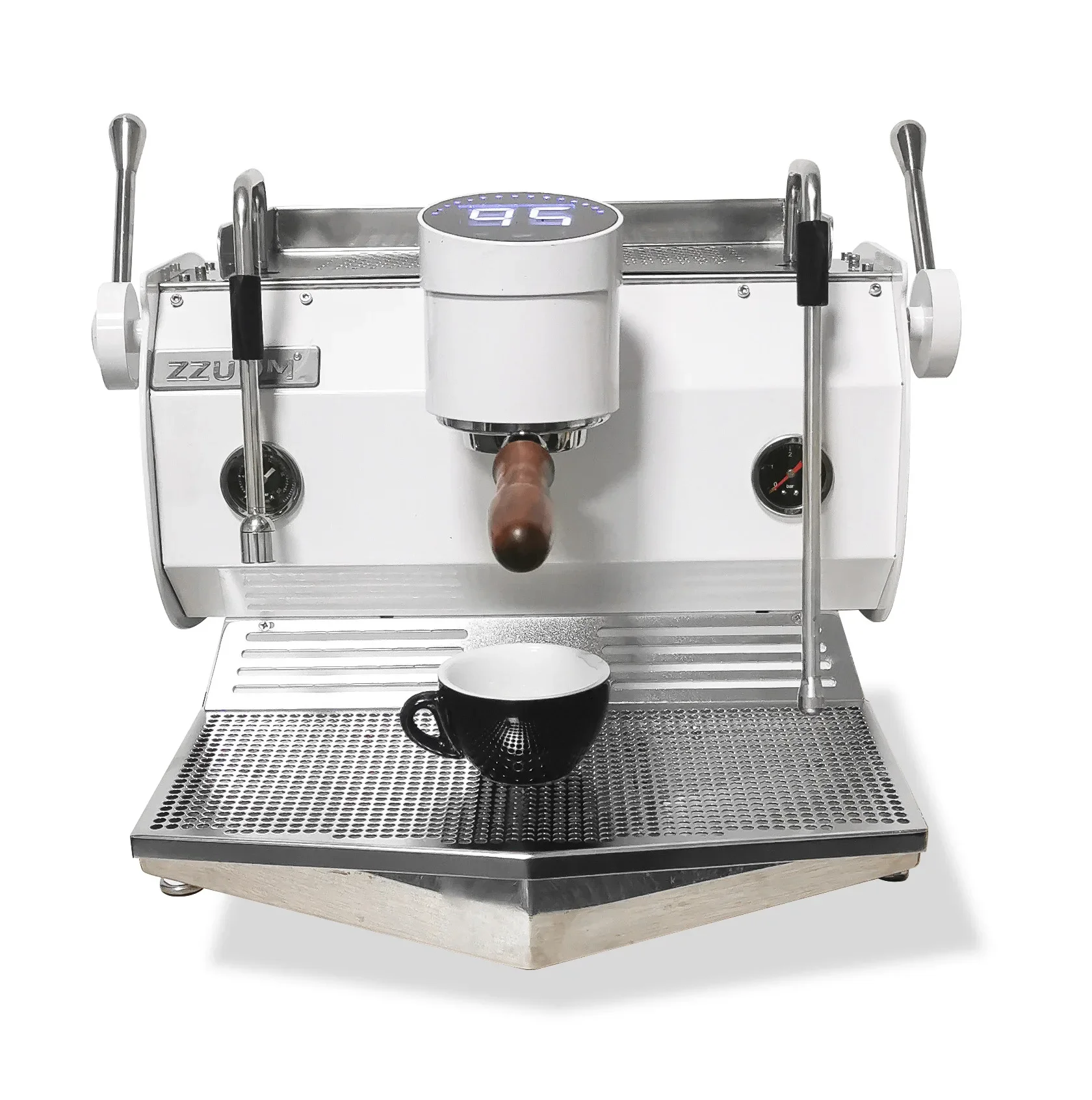 Two Head Semi Automatic Profesional Kaffeemaschine Italian Coffee Maker Two Group Commercial Coffee Espresso Machine 6