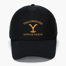 Classic Yellowstone Dutton Ranch Foam Trucker Cap Men Women Adjustable Mesh Dad Hat Adult Daily Sun Sports Visor Caps