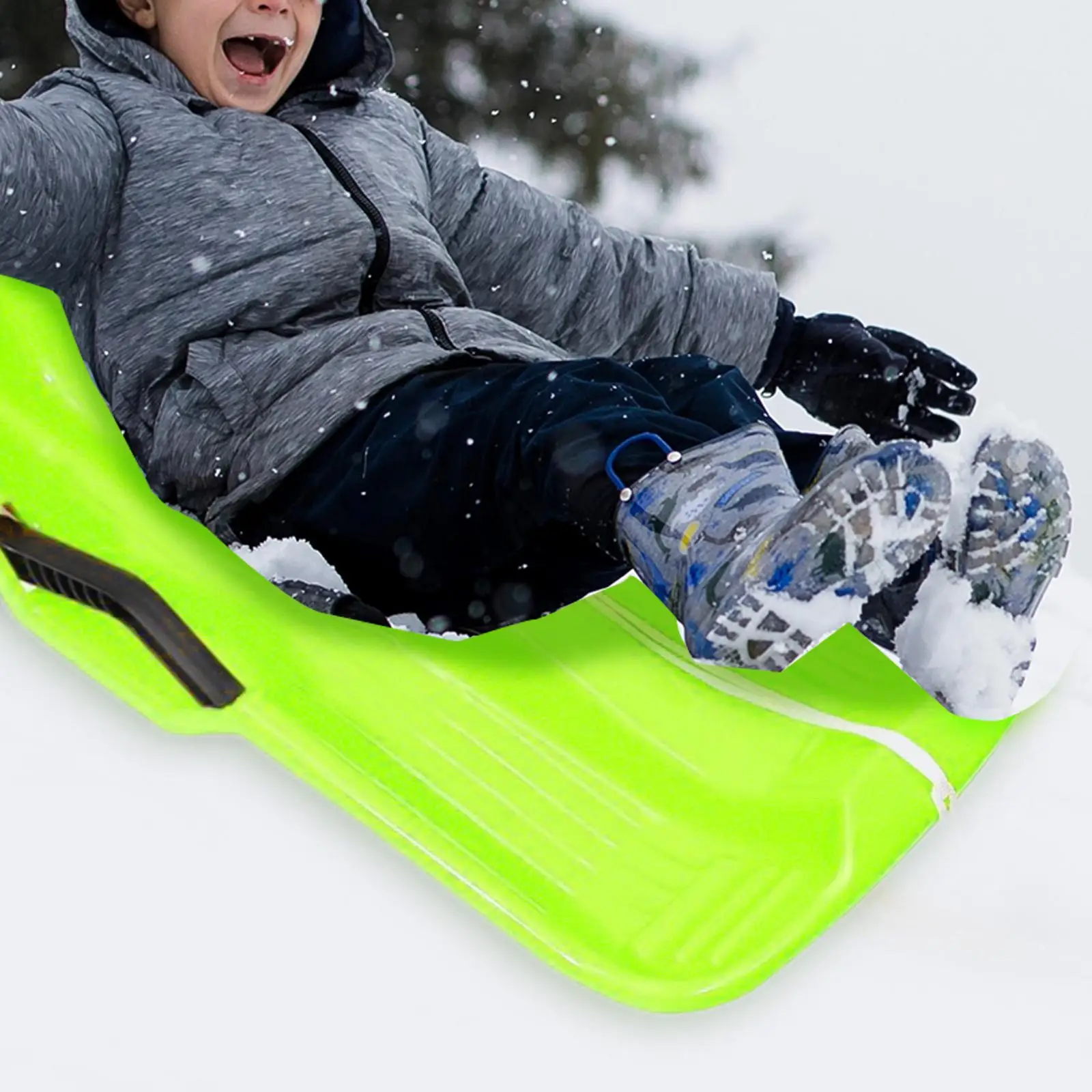 Snow Sled Board, Winter Outdoor Snowboards Grass Snowboard Sled for Kids / Adult, 60x