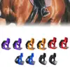 2x Horse Riding Stirrups, Horse Saddle Stirrups, Professional Aluminum English Riding Protection Saddle for Equestrian 1