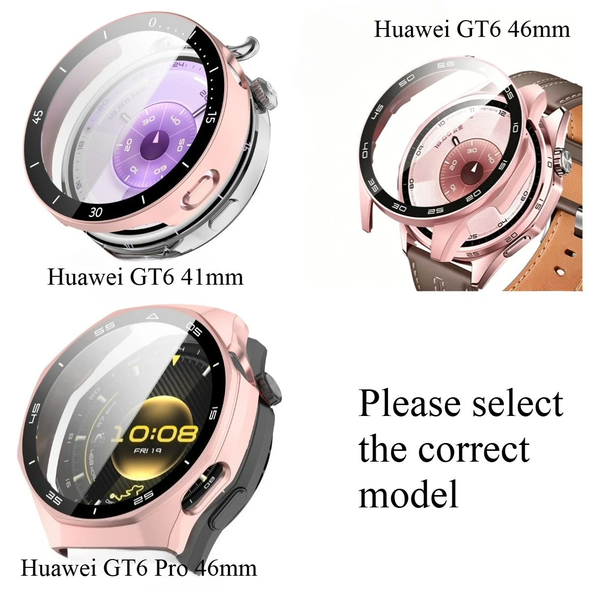 Premium Protective Cover with Touch-Sensitive Glass Film for Smartwatch – Crash Proof Design