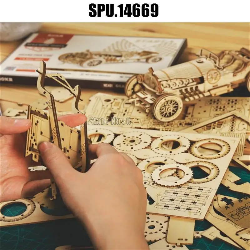 3d Wooden Puzzle Toys Heavy Truck Model Building Kits For Teens Adult 5