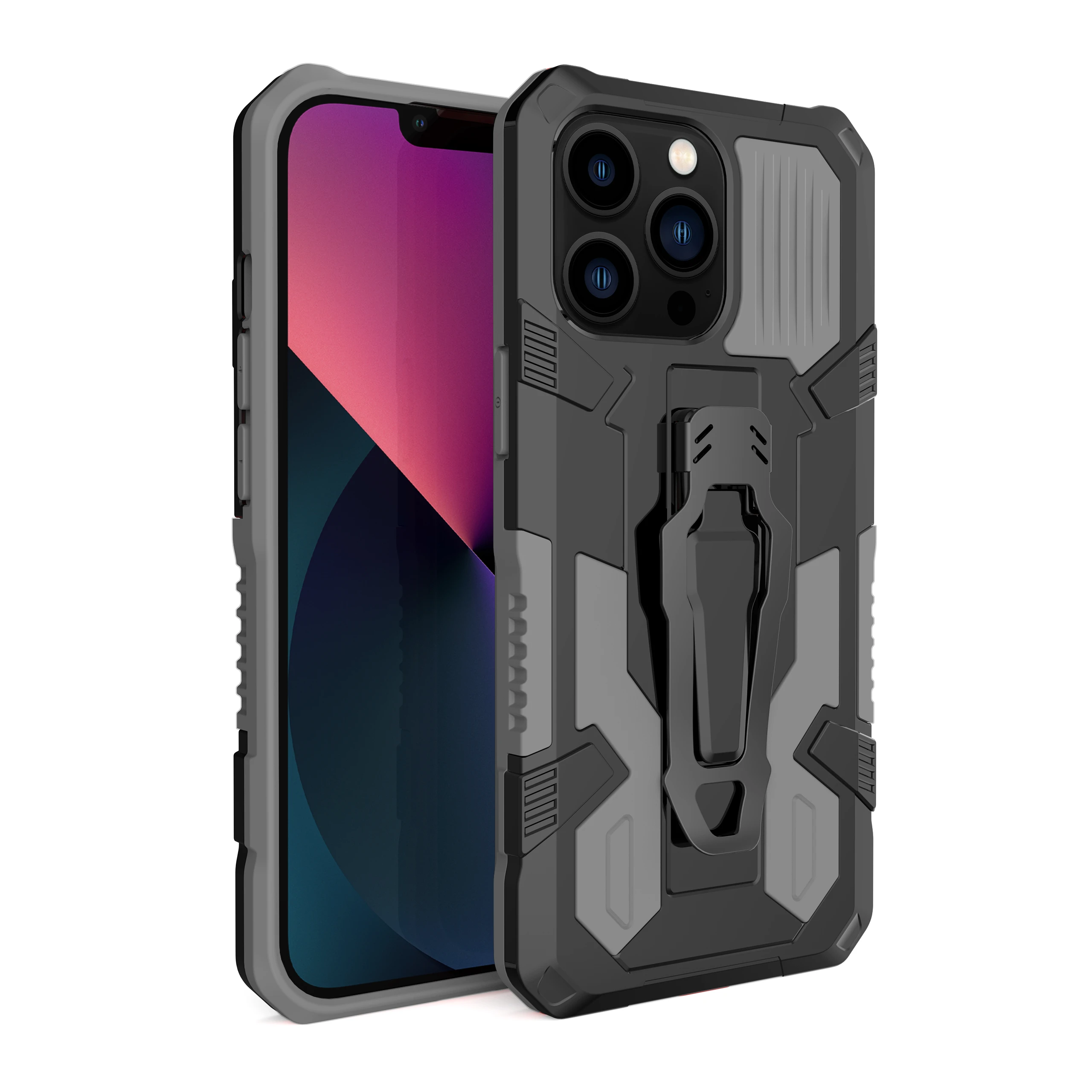 Phone Case For iPhone 14 Pro Max Case For iPhone 14 Pro Max Armor Stand Holder Belt Clip Cover For iPhone 14 13 12 11 Pro Max iphone 13 mini waterproof case