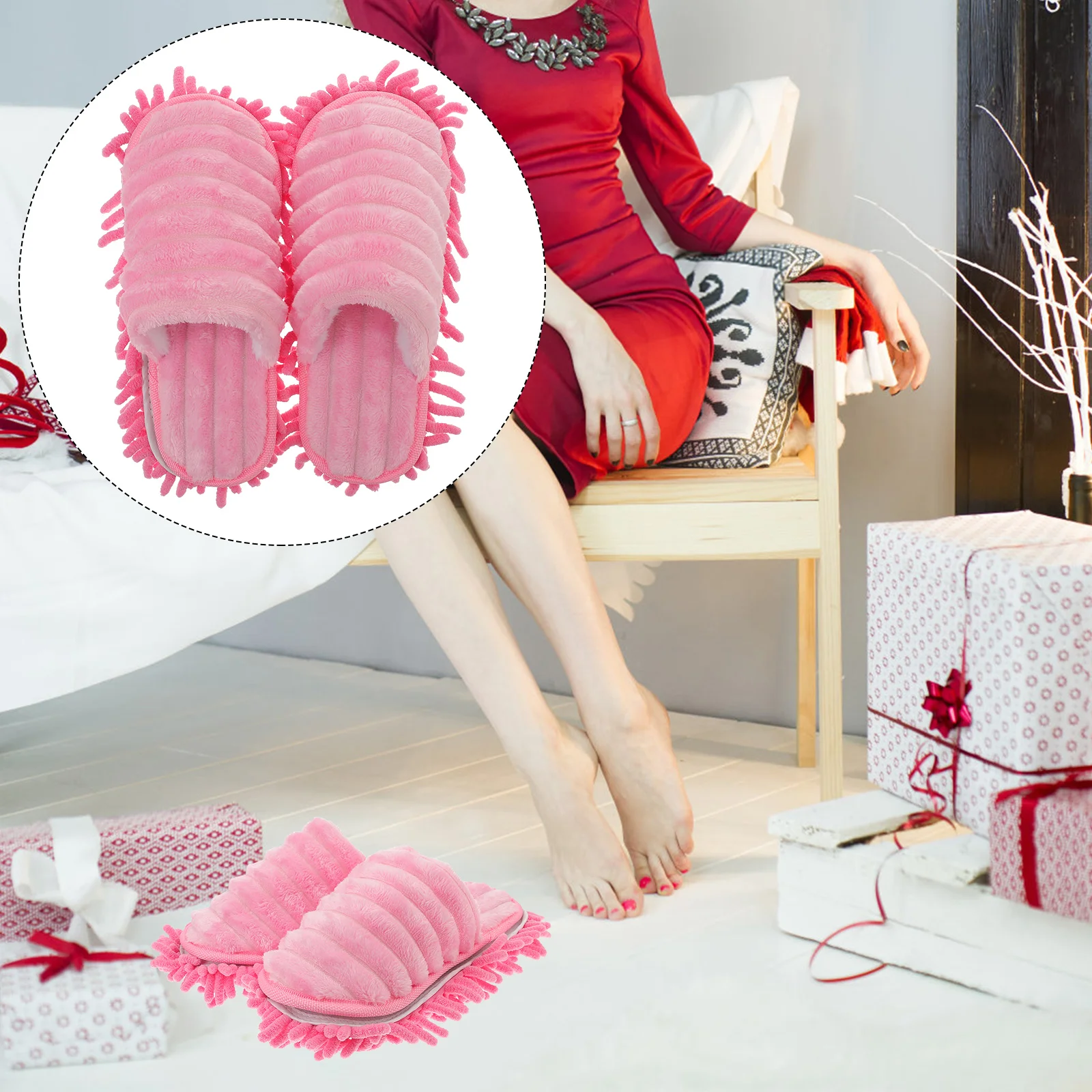 

Slipper Floor Cleaning Mop Microfiber Ladies Socks Dust Collector Women Woman Womens